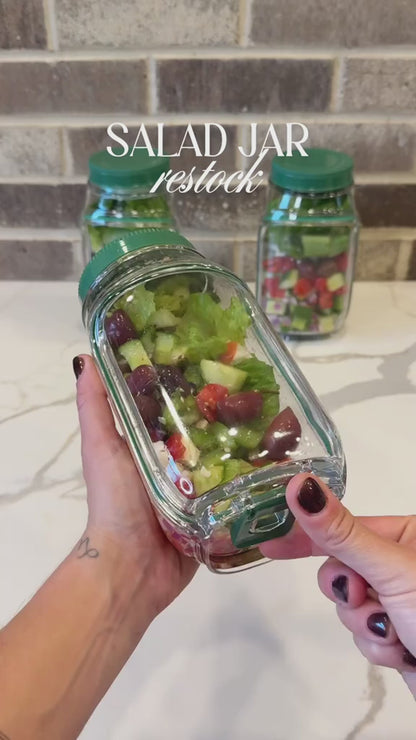Freshora Salad Pod | Leak-Proof, Side-Opening Lunch Container | BPA-Free & Portable