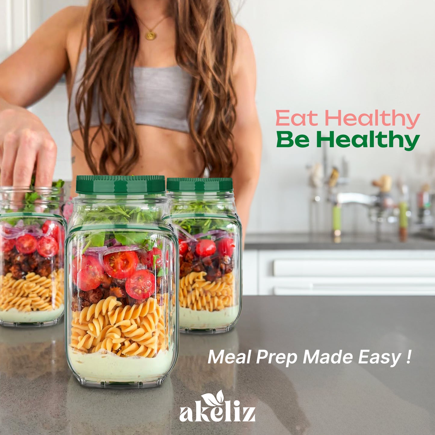 Freshora Salad Pod | Leak-Proof, Side-Opening Lunch Container | BPA-Free & Portable
