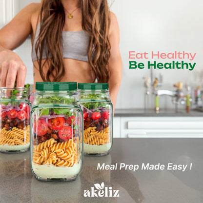 Freshora Salad Pod | Leak-Proof, Side-Opening Lunch Container | BPA-Free & Portable